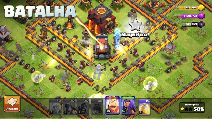 Ataque de exército em Clash of Clans